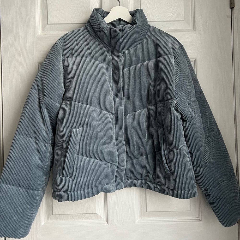 Blue Puffer, Light Coat Jacket for Spring Love Tree